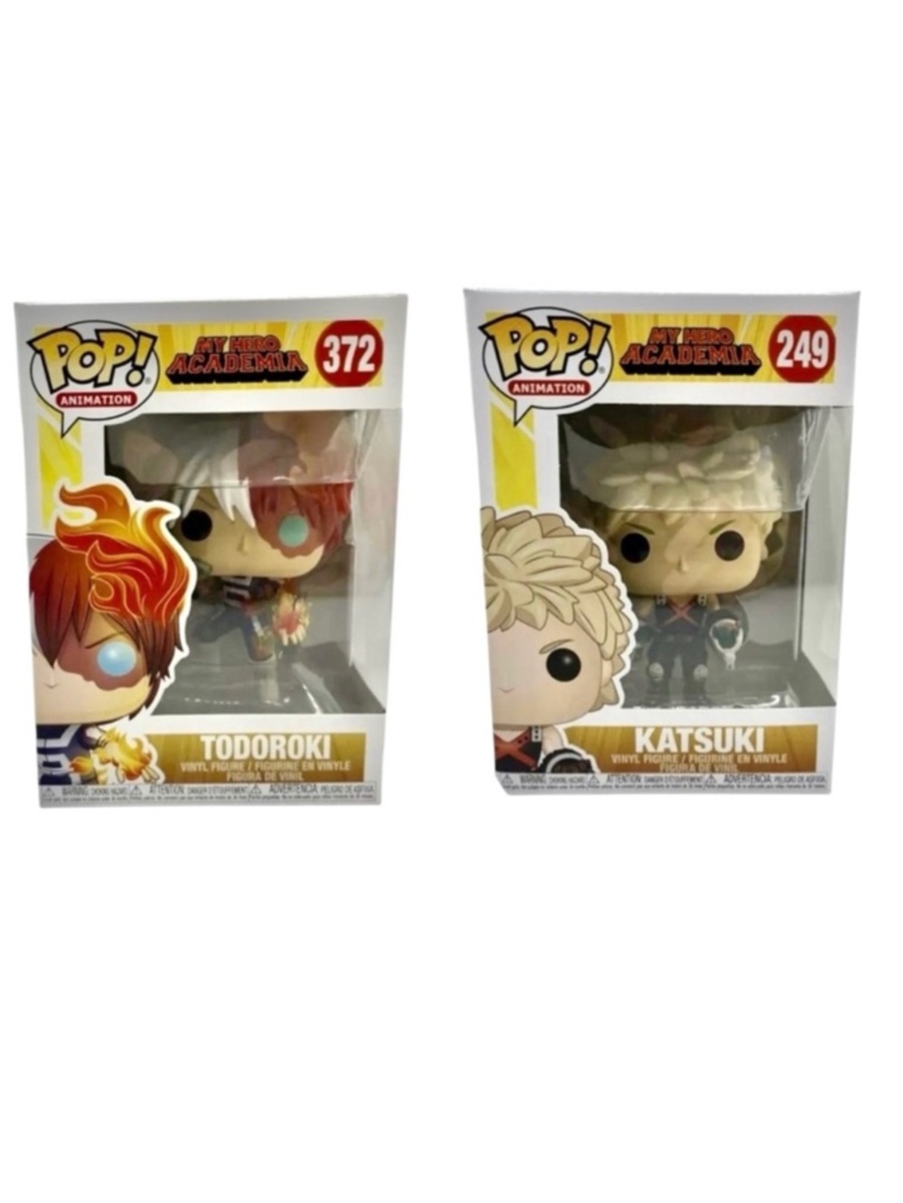 Funko Pop~Animation~My Hero Academia~Todoroki #372 and Funko Katsuki #249 (NWT)